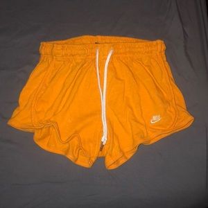 Nike Orange Cotton Shorts